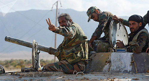 tropas sirias en el este de Idlib